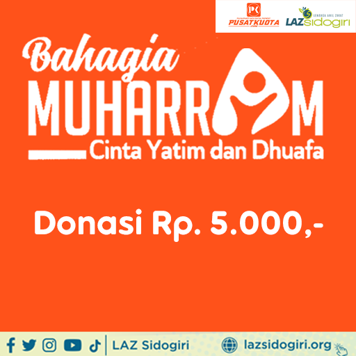 Donasi Bahagia Muharram 1444 H  Laz Sidogiri Cab Bali - Donasi Rp 5.000
